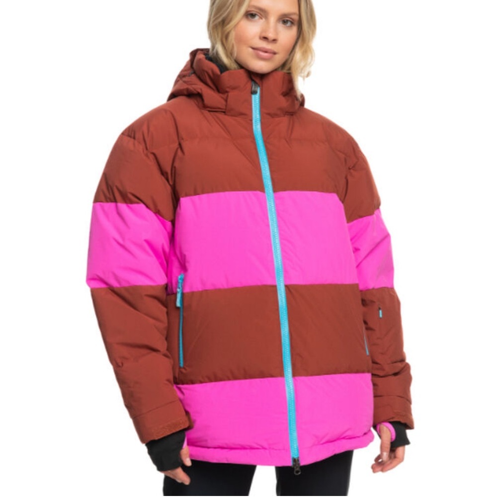 ROXY ROWLEY X ROXY BLOCK PUFFER TECHNICAL SNOW JACKET WOMENS